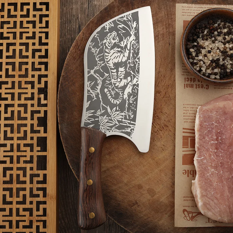 Кости нож для кухни Прочный острый кованый молоток из нержавеющей стали Chef'