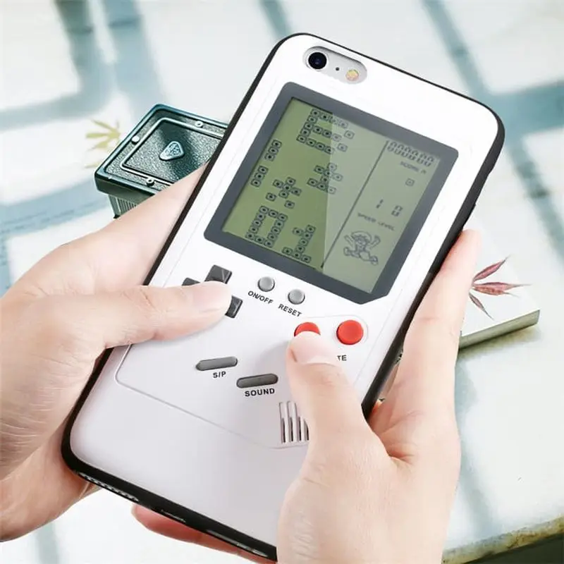 Фото Винтажный противоударный чехол в стиле ретро для телефона с принтом Game Boy IPhone 11 12