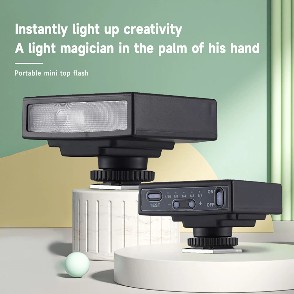 Мини-вспышка для камеры Speedlite GN12 5600K стандартное крепление горячего башмака