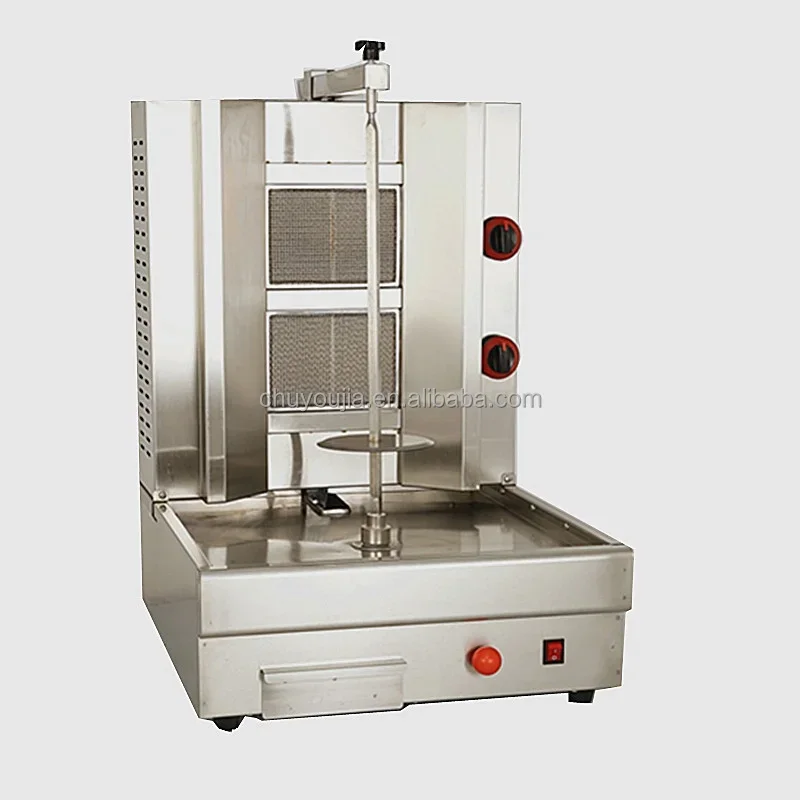 Заводская 2 горелки газовая шаурма гриль машина электрическая настольная