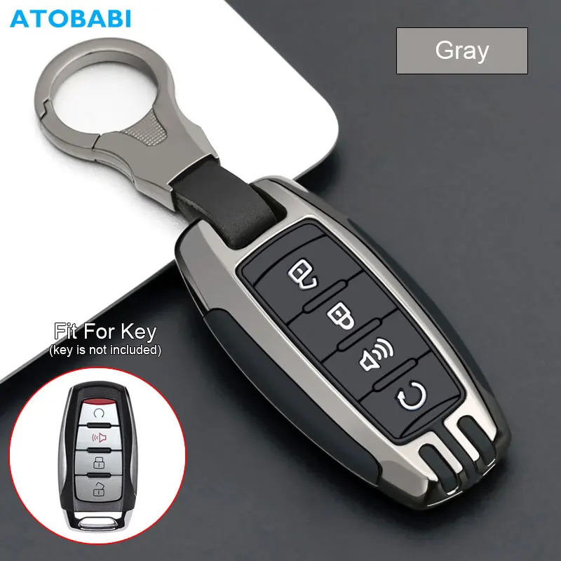 

Чехол для автомобильных ключей из цинкового сплава для GWM P Series Pickup 2019 2020 Great Wall POER Truck 4 кнопки Smart Remote Fobs Защитная крышка