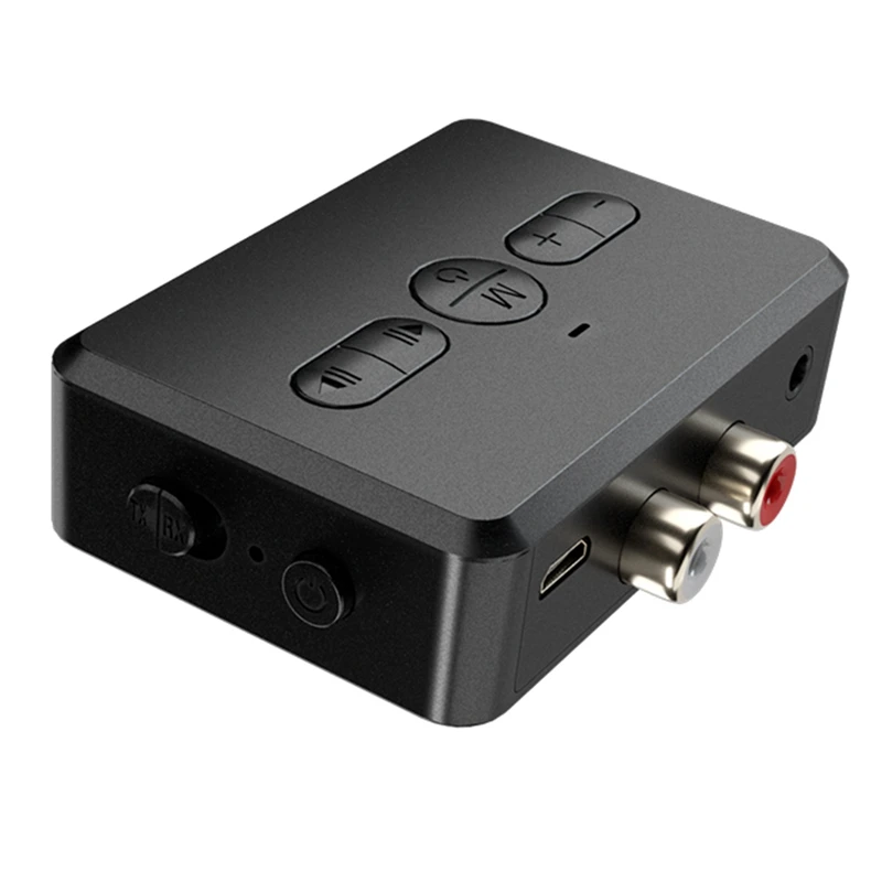 

Bluetooth аудио приемник передатчик BT 5,0 3,5 мм стерео AUX RCA Музыкальный беспроводной адаптер Громкая связь для автомобиля ПК ТВ