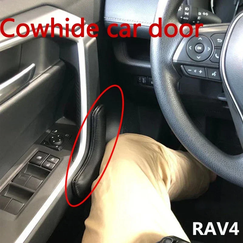 

Для Toyota RAV4 XA50 MK5 2019 ~ 2024 2020 автомобильные наколенники из искусственной кожи с центральным управлением