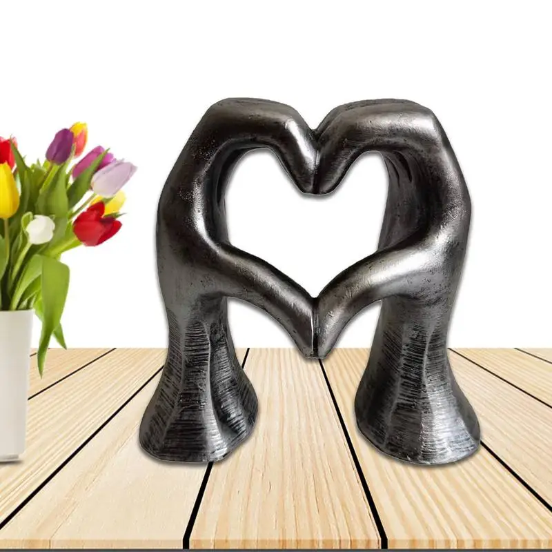 

Современная Скульптура с жестами в форме сердца, статуэтка из смолы, домашний декор для кофейни, скандинавский декор, аксессуары для стола