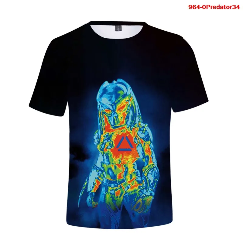 

3D Футболка с принтом хищника из фильмов ужасов, новая летняя футболка, женская футболка оверсайз с коротким рукавом, классная женская футболка хищника