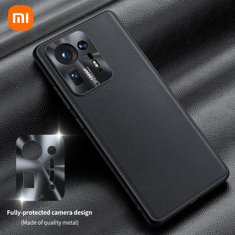 

For Xiaomi Mi Mix 4 Case,Vegan Leather Case For Xiaomi Mix4 Cover Shockproof Bumper Phone Cover For Mix4 Funda Coque