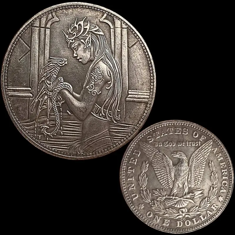 

Vintage Little Dragon Prince Metal Coins Children Toy Art Coin Collectibles Home Decor Craft Commemorative Display Birthday Gift