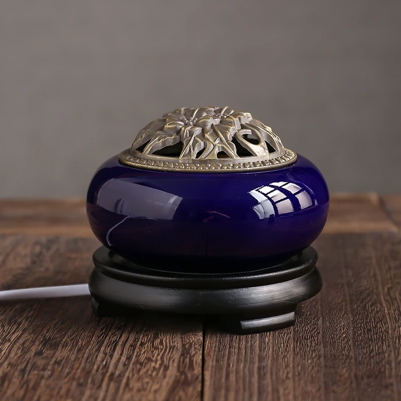 

Бытовая электрическая горелка для эфирного масла, аромадиффузор, сандаловое дерево, таблетки, ароматизатор порошка для йоги, медитации, дом...