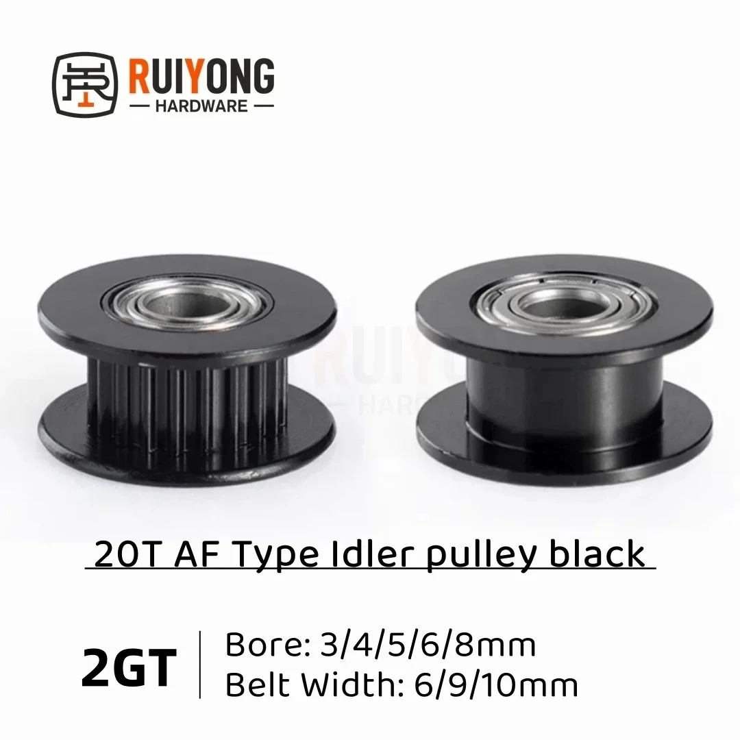 

Черный 20-зубчатый шкив GT2 2GT из алюминиевого сплава