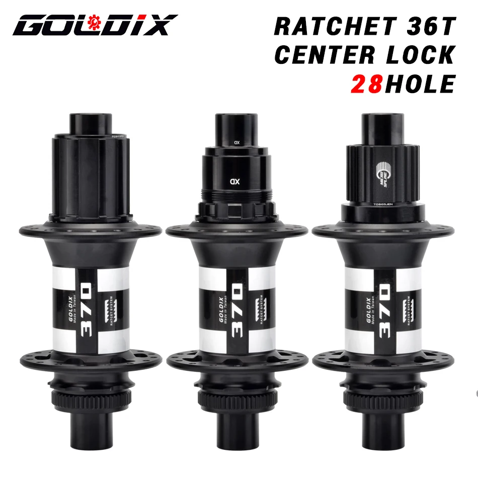 

GOLDIX R370 Road Bike Hub 28/32Hole Ratchet 36T J-Bend Spokes HG/XDR Hub Body Center Lock Disc Brake Sealed Bearing Bicycle Hub