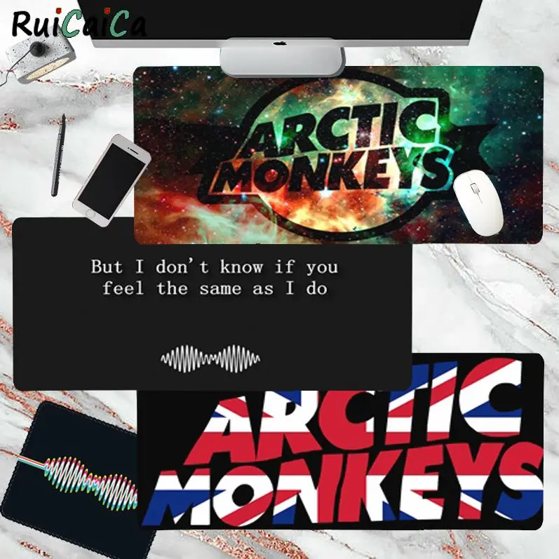 

Arctic Monkeys Hot Sales Gaming Player desk laptop Rubber Mouse Mat for large Edge Locking Speed Version Game Keyboard Pad
