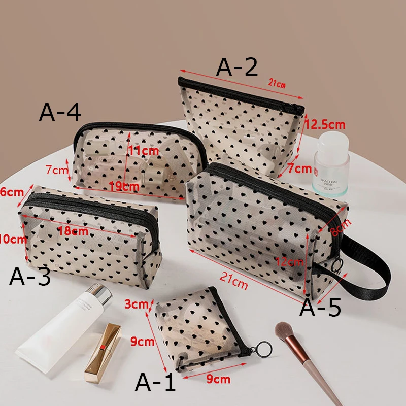 Прозрачный сетчатый органайзер для чехла макияжа сумка хранения Повседневная