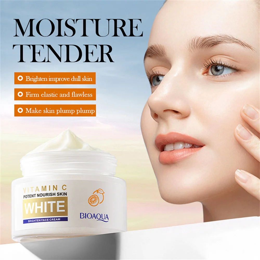 

Vitamin C Whitening Brightening Face Cream Moisturizing Brighten Tighten Hydrating Repair Soothe Soften Improve Skin Tone Moist