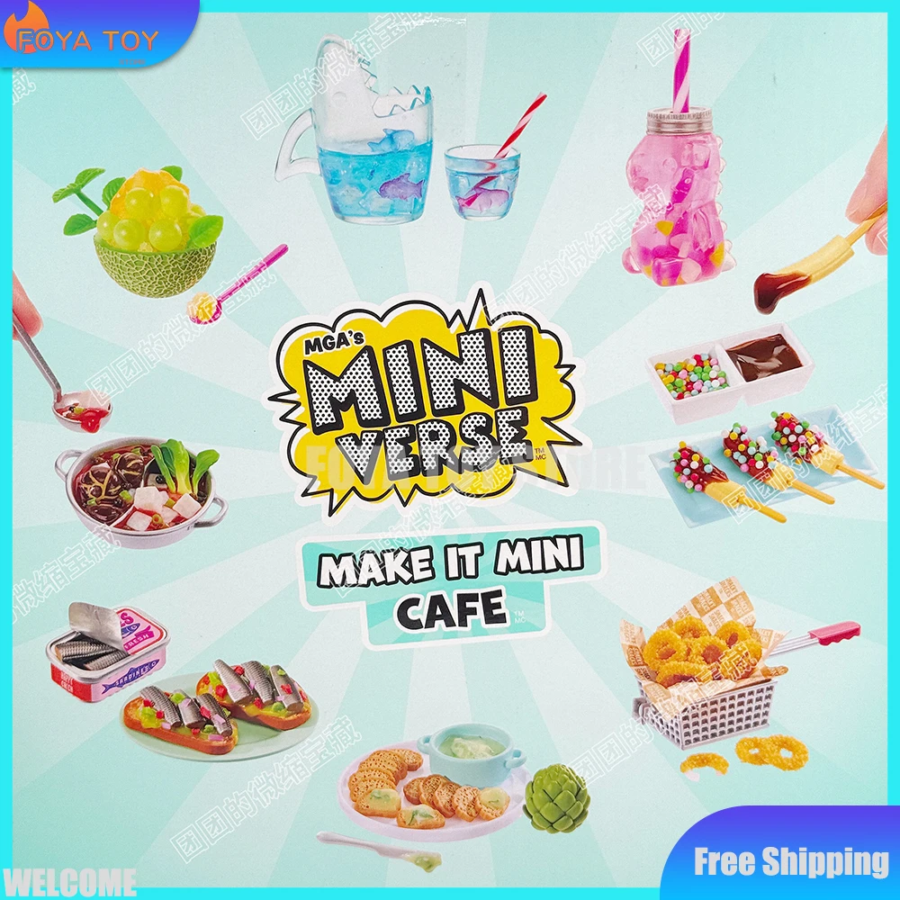 Фото Новая оригинальная серия MGA Miniverse Make It Mini Cafe V6: Слепая коробка-сюрприз DIY, мини-игрушка, фигурка-шар, игрушка для игрового домика, подарки для детей №1