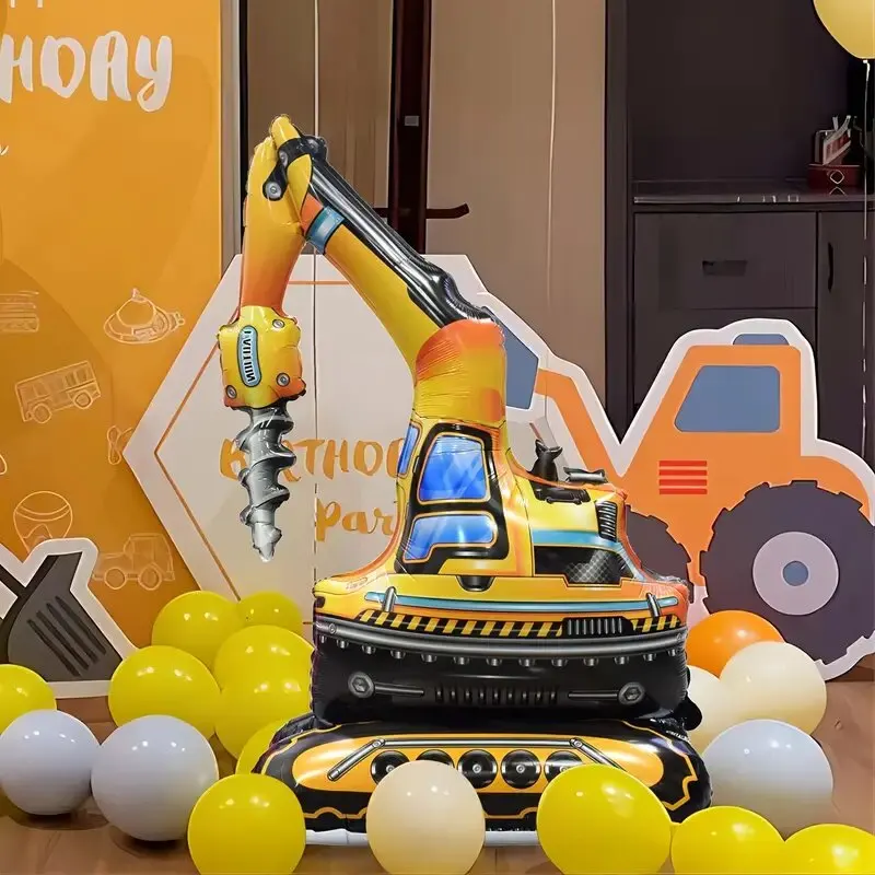 1 шт. 4D собрать дрель в форме автомобиля фольгированный шар большой воздушный