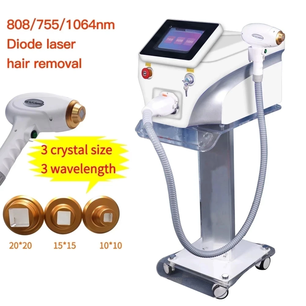 

2023 High quality Professional 808 diode laser 808nm laser for hair removal/ portable hair removal machine