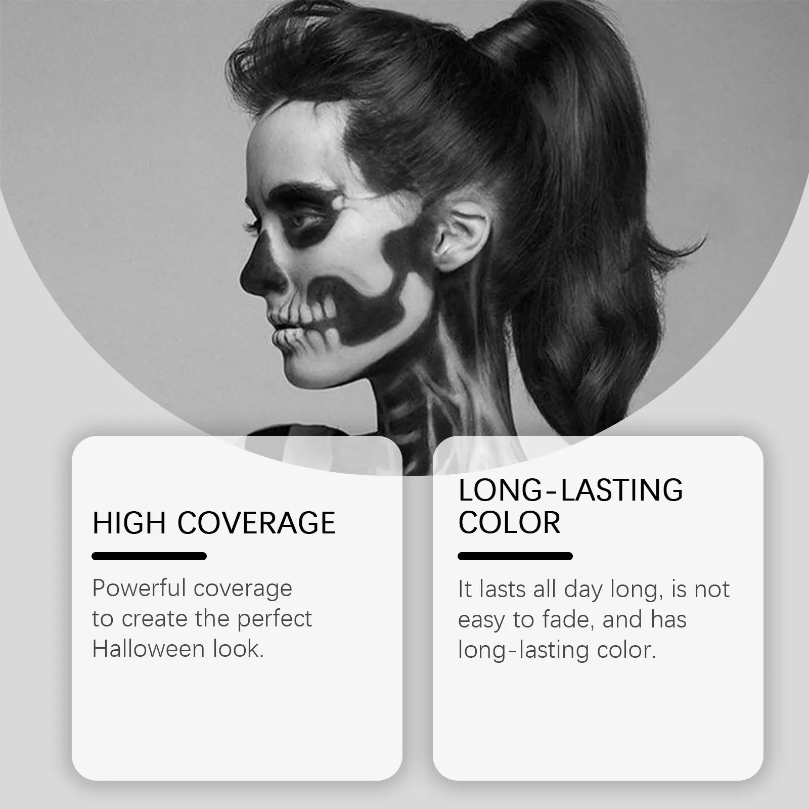 Палочки для рисования лица на Хэллоуин полное покрытие водостойкий клоун