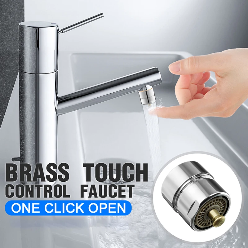 

2pcs Brass Faucet Aerator One Touch Control Faucet Filter Mesh Nozzle Outlet Aerator Water Saving Tap Kitchen Accessories