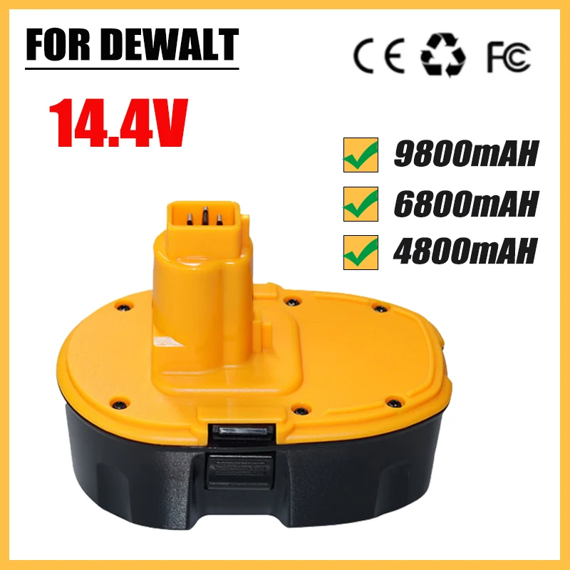 Для Dewalt 18 В аккумулятор 4800/6800/9800 мАч Ni-MH DC9096 DE9039 DE9096 DE9098 DE9503 DC212 сменные