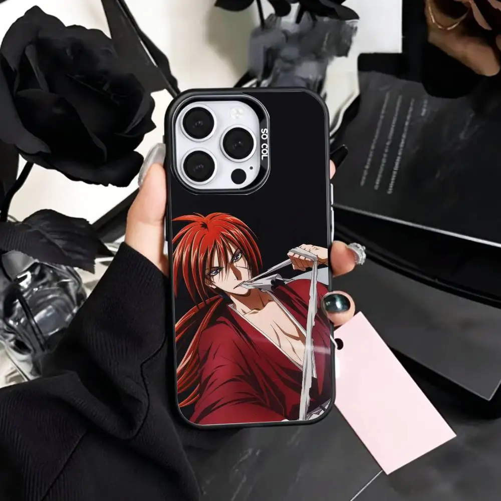 Фото Чехол для телефона Samurai Rurouni K-Kenshin для iPhone 17, 16, 15, 14, 13, 12, 11 Plus, Pro Max, цветной, с серебряным покрытием внутри №3