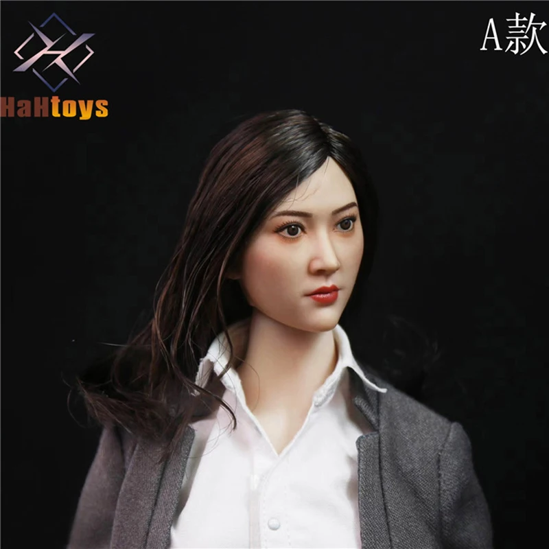 HaHtoys H002 Женская резьба по голове JingTian 1/6 Модель волос с посаженными волосами