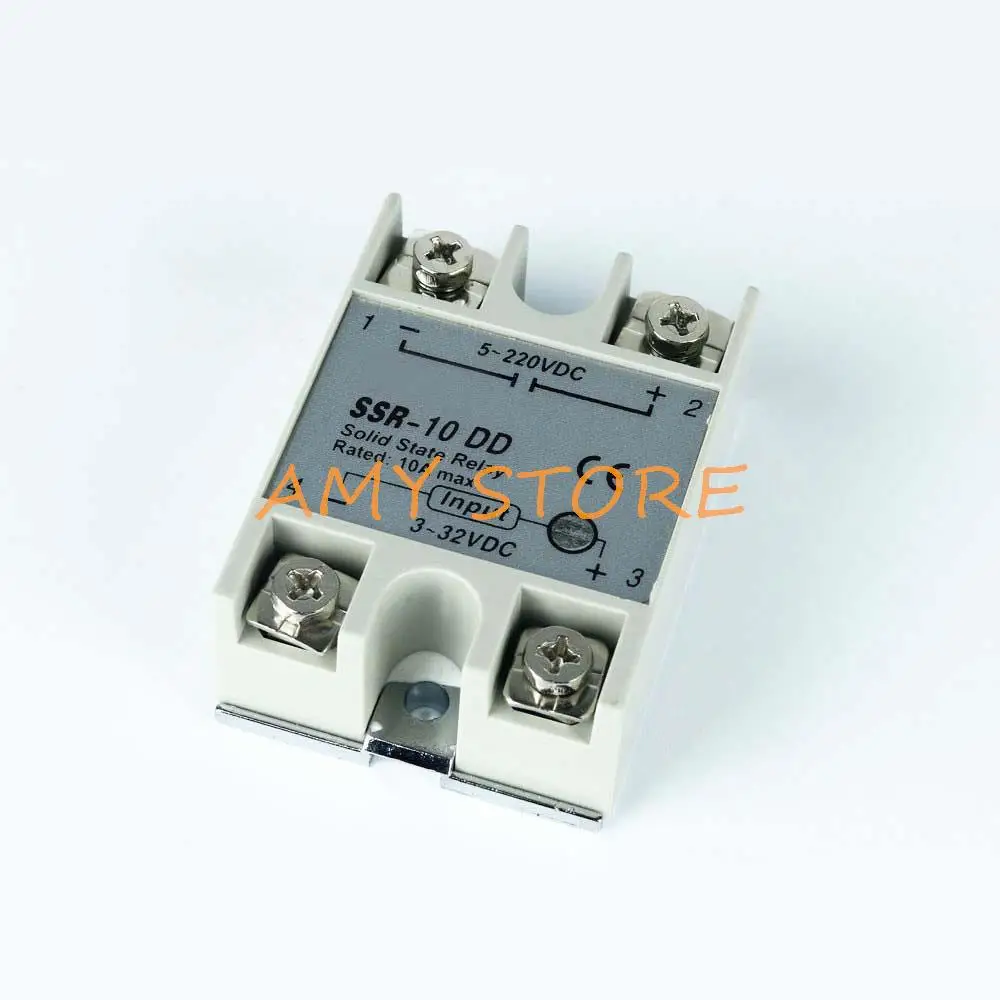

SSR10DD SSR-10DD DC-DC 10A твердотельный релейный вход 3-32VDC выход 5-60VDC
