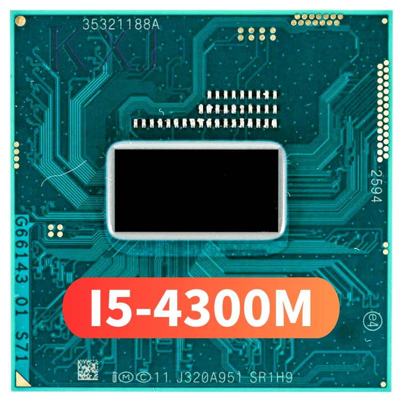 Процессор Intel Core i5-4300M i5 4300M SR1H9 2,6 ГГц, 3 Мб кэш-памяти, разъем PGA946 SR1H9 i5 4300M
