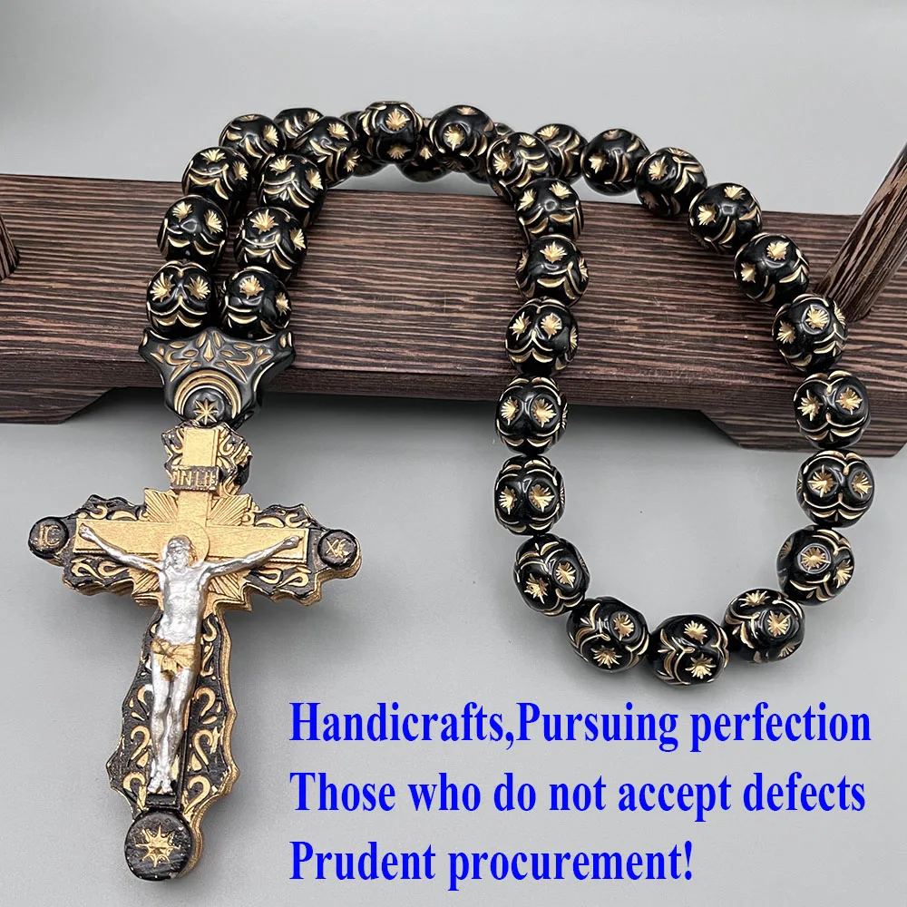 

GS138-3 ожерелье крест Святой Христос Иисус картины из смолы изысканные бусины Redemption религиозные украшения 3D стерео автомобильные подвески