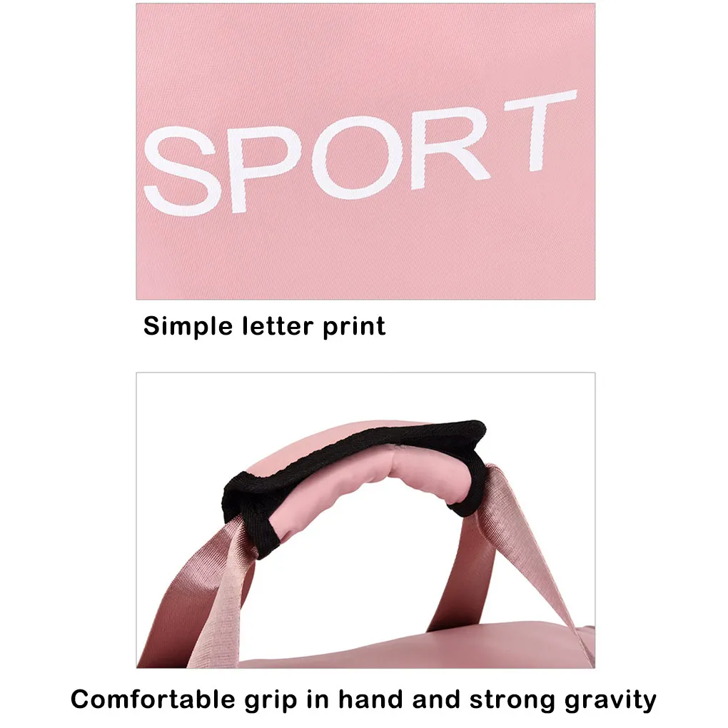 Unisex Fitness Gym Bag Travel Outdoor Sports Storage Pouch Pockets Solid Color Oxford Cloth Shoulder Backpack Green