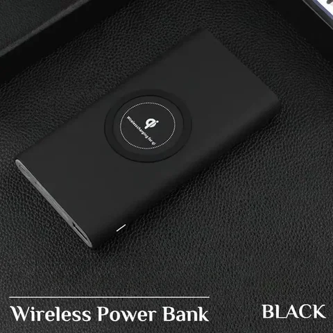 Новый портативный внешний аккумулятор Power Bank емкостью 20000 мАч, беспроводное зарядное устройство Qi PowerBank для iPhone X 8 Plus Samsung S10 S9 S8 Poverbank
