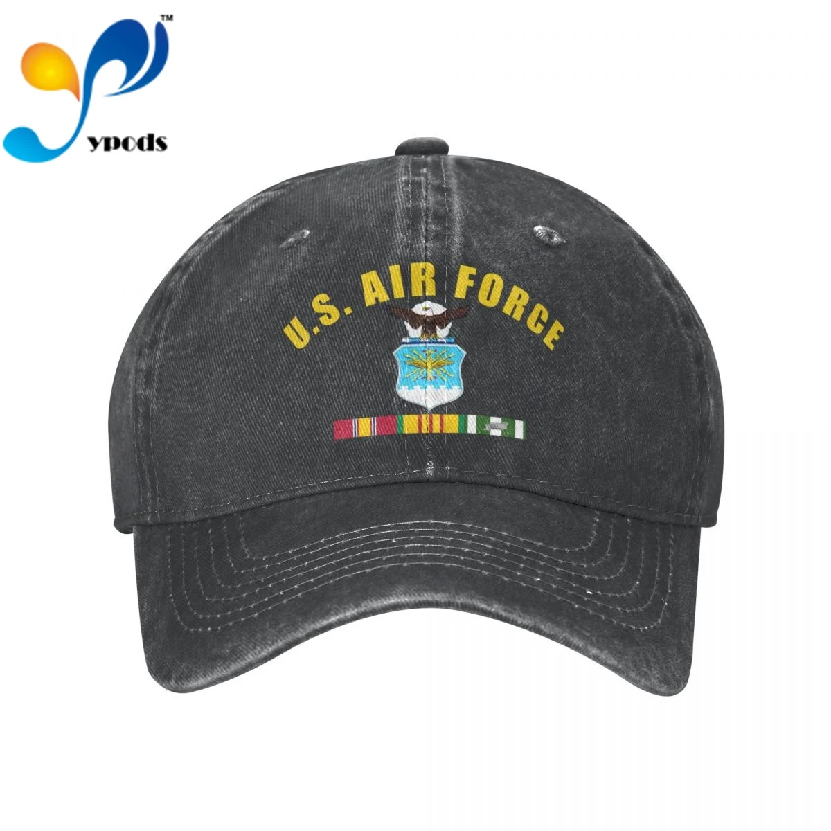 

U.S With Crest And Vietnam Veteran Ribbons Cotton Cap For Men Women Gorras Snapback Caps Baseball Caps Casquette Hat