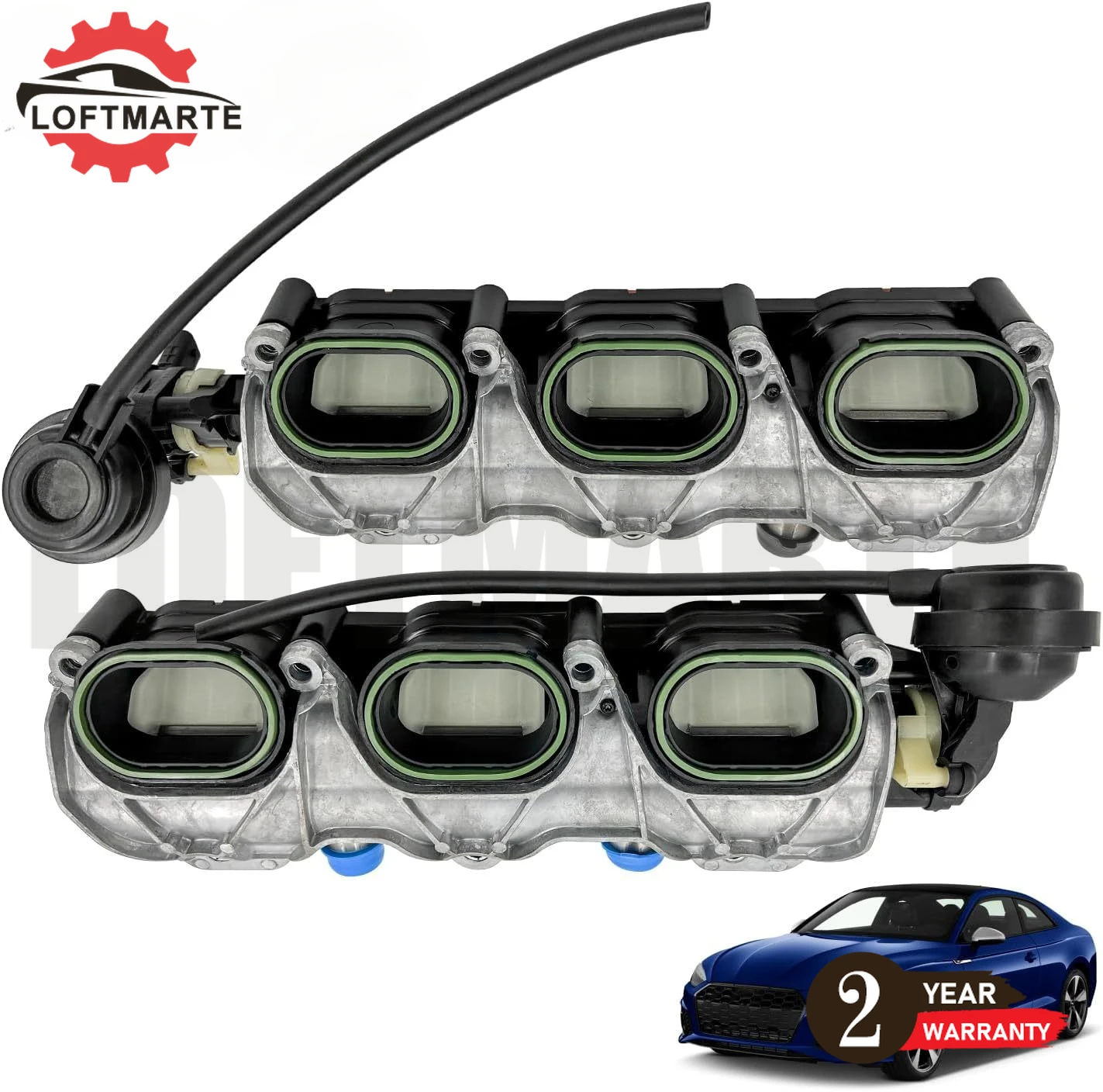 2 шт. левый и правый Воздухозаборники для Audi S4 S5 A6 A7 A8 Q5 Q7 V6 3 0 06E133109 06E133109AF 06E133109AL