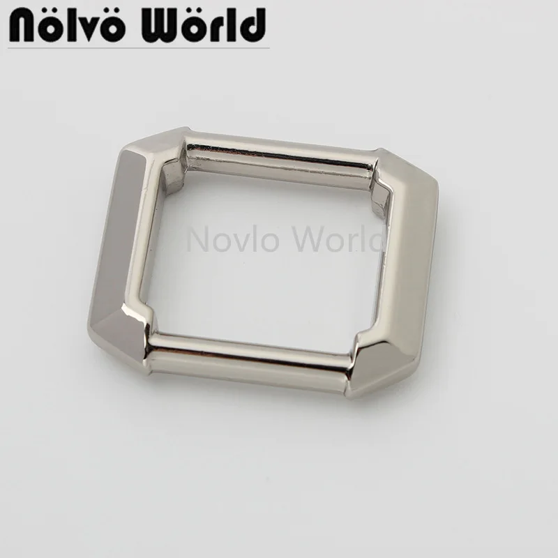 

10-50 pieces silver color 28*24mm 19mm square metal buckles for womanbag backpack webbing adjust slider hooks clasp