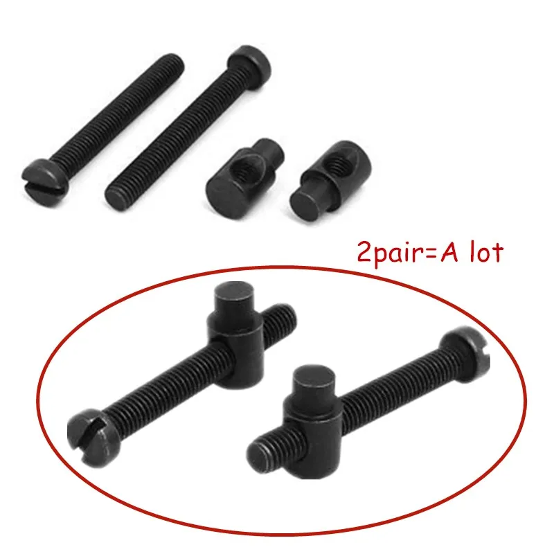 2 пары, хорошее качество, Регулировка натяжения цепной пилы, винтовая гайка, черная запасная часть для электрической пилы Makita 5016, аксессуары, запчасти