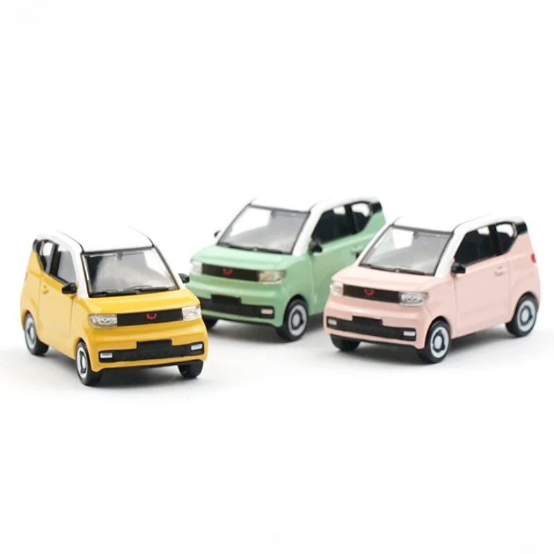 

1/64 Wuling Hongguang Mini EV Macaron винтажные литые игрушки классическая модель автомобиля Xcartoys гоночный автомобиль для детей Подарки