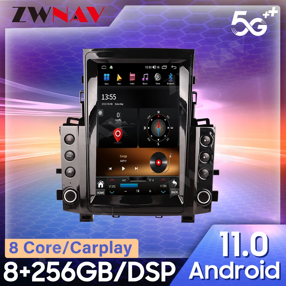 Фото Автомагнитола для LEXUS LX570 2009-2013 Carplay Android 12, автомобильный радиоприемник, Авторадио, мультимедийный плеер, GPS-навигация №1