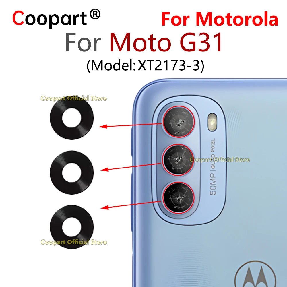 New Coopart стеклянная крышка объектива задней камеры для Motorola Moto G31 XT2173-3 с клейкой