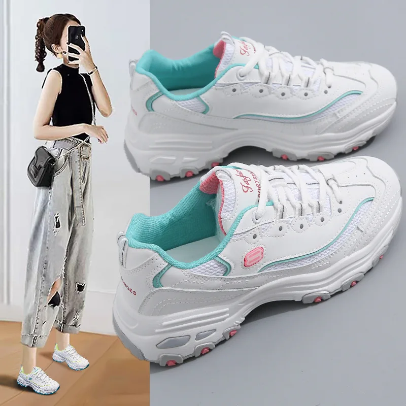 

Korean version of spring net red daddy shoes casual height thick shoes women