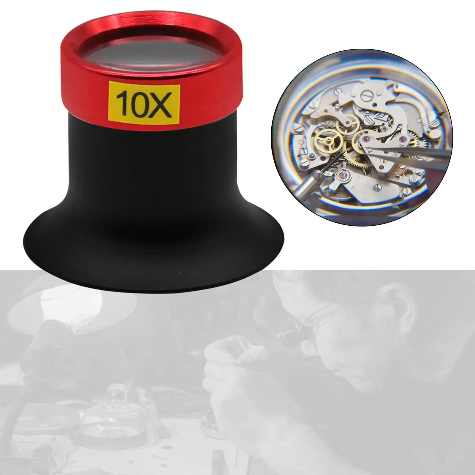 

Лупа 10x легкая портативная, ручной прибор для чтения ювелирных изделий, ремонта