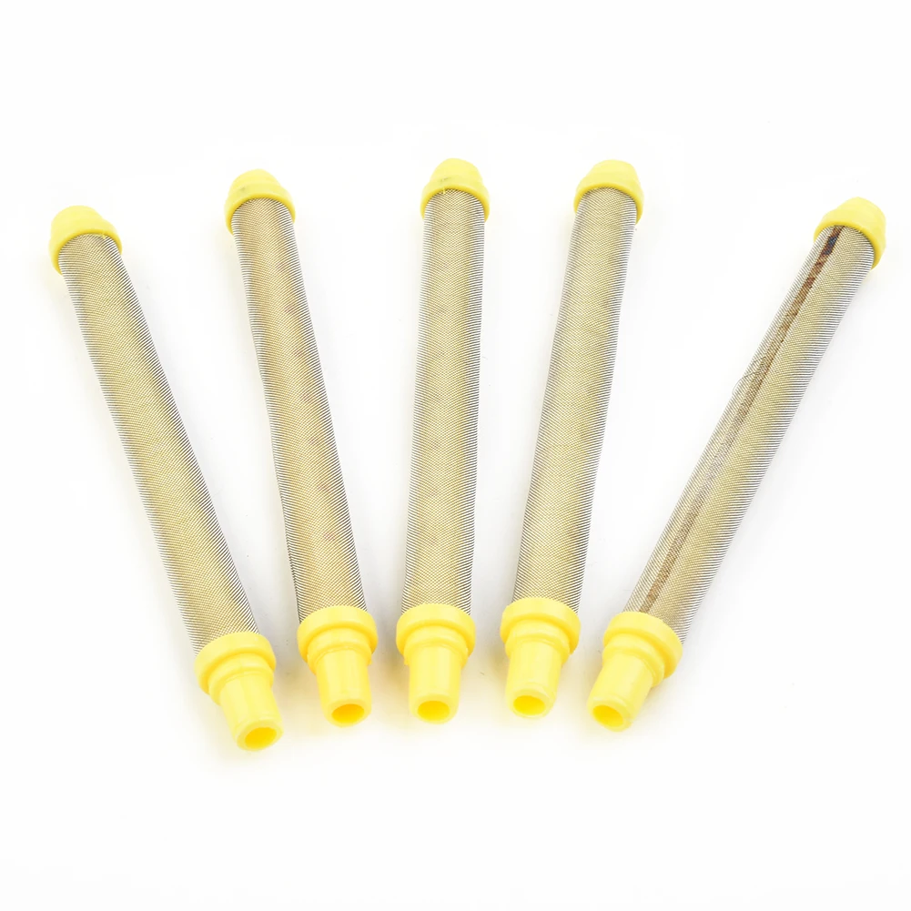 

5pcs 100Mesh Airless Spray Tool YELLOW Filter Insert 304 Stainless Steel