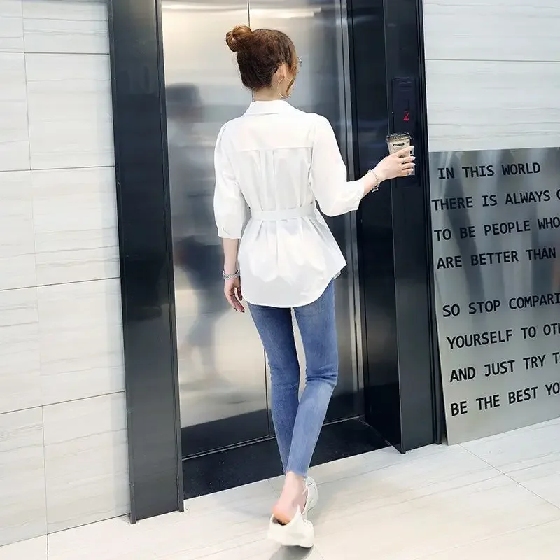Женская повседневная рубашка для отдыха новинка ранней осени 2023 топ