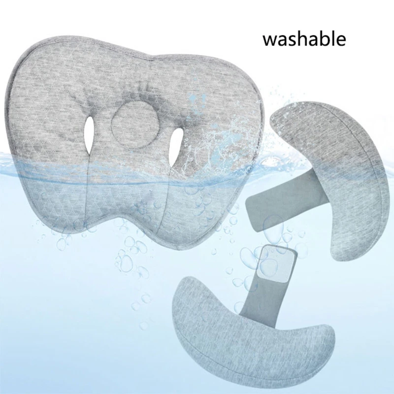 

Baby Head Shaping Pillow Prevent Flat Head Protection Stroller Nursing Pillow Sleeping Head Support Concave Head Positioning Pad
