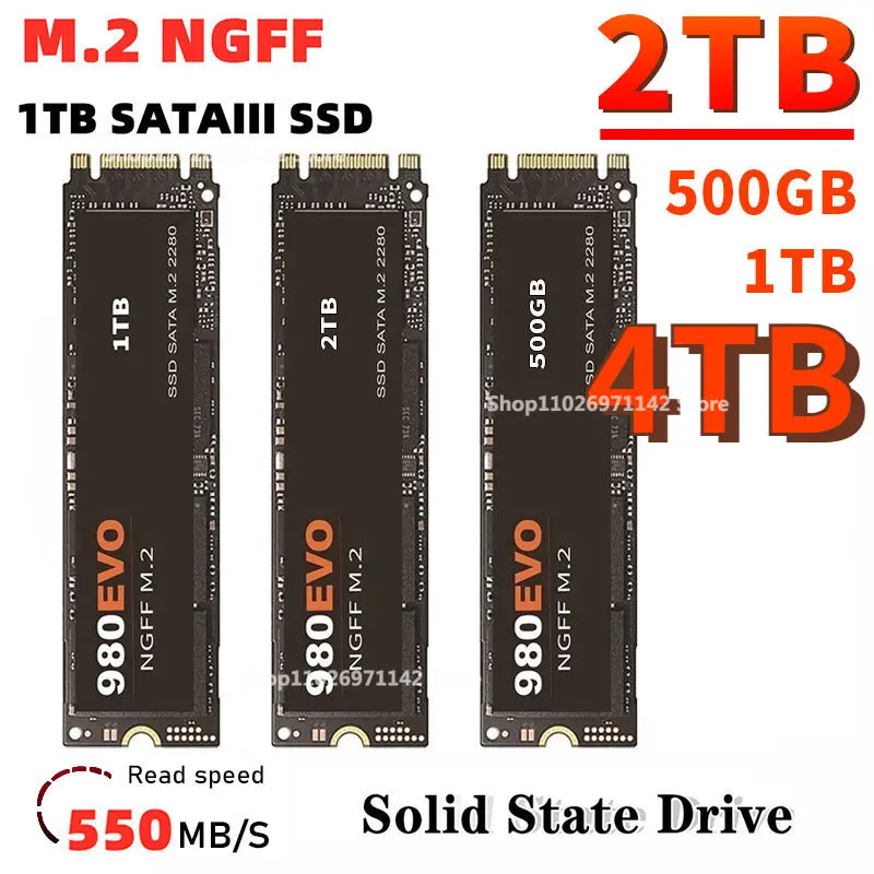 

Factory Sold Internal Hard Drive SSD, SATA, 2.5-inch, 980EVO NVME 1TB 2TB, Suitable for Laptop Hard Drive SSD 4TB
