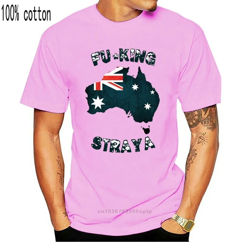 Новая Спортивная футболка Fuking Straya с австралийским флагом и картой забавная