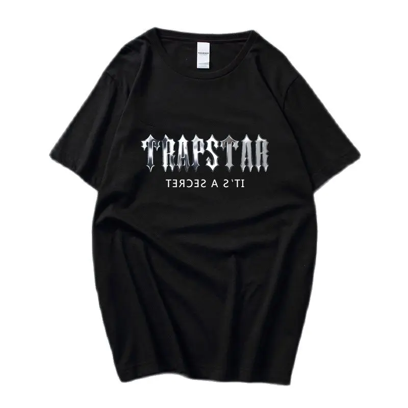 

Summer Trapstar Men T Shirt 100% Cotton Hip Hop T-Shirts Letters Graphic Print Oversized Women's Tee Short Sleeve Free Shipping