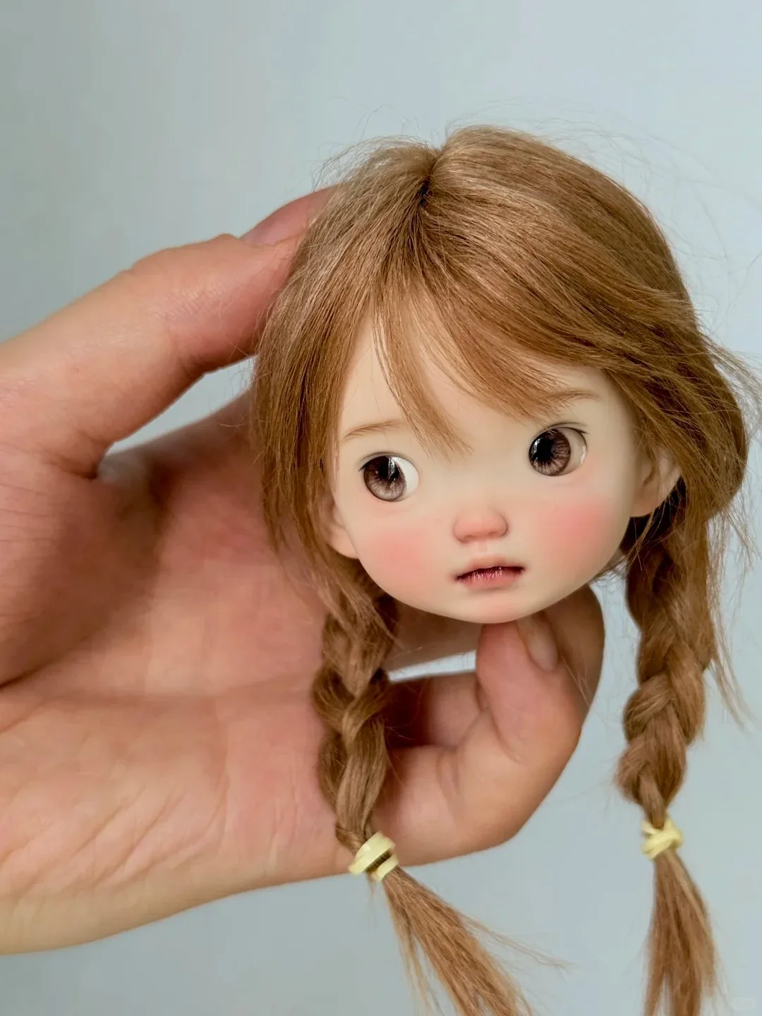 Фото Кукла-ангел для малышей, голова без тела, 1/6 BJD, для макияжа, K2, высококачественная полимерная смола, для девочек №2