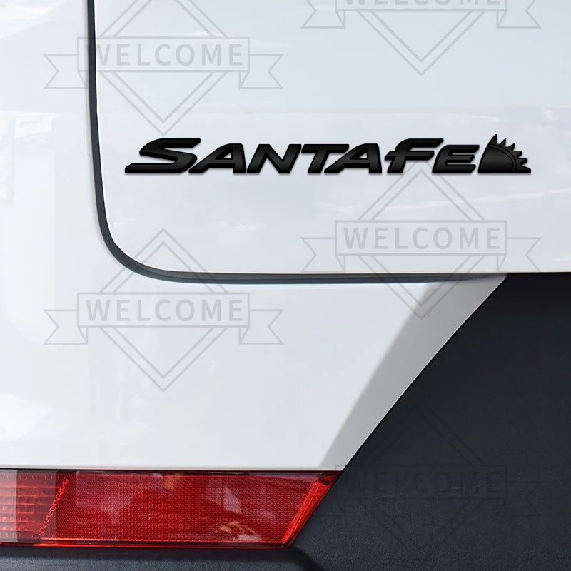 Фото 3D наклейки на автомобиль для Santa Fe N Line Tuscani I30 I10, эмблема, значок с надписью на кузов, наклейка на багажник, украшения, аксессуары №3