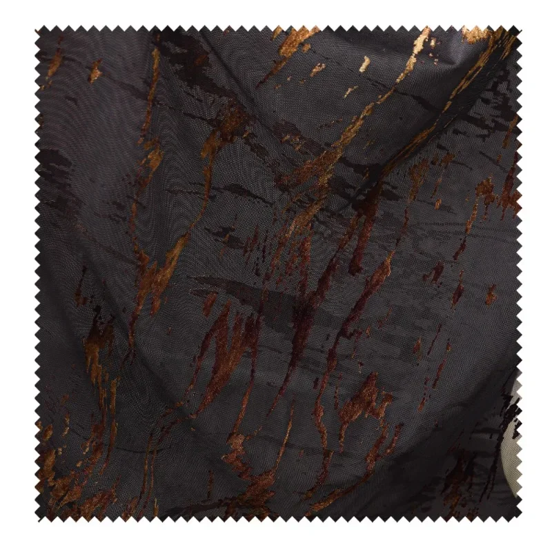 Темно-коричневая молния флокированная сетка градиентное кружево темный цветок