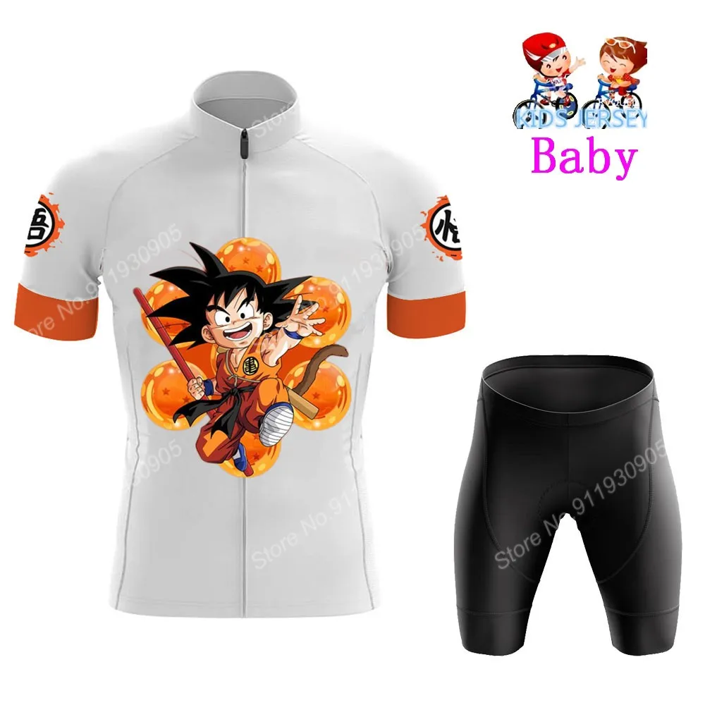 

Kids Cartoon Anime 2021 Cycling Jersey Set Boys Girls Goku Vegeta Cycling Clothing Road Bike Shirts Suit Bicycle Pants Maillot