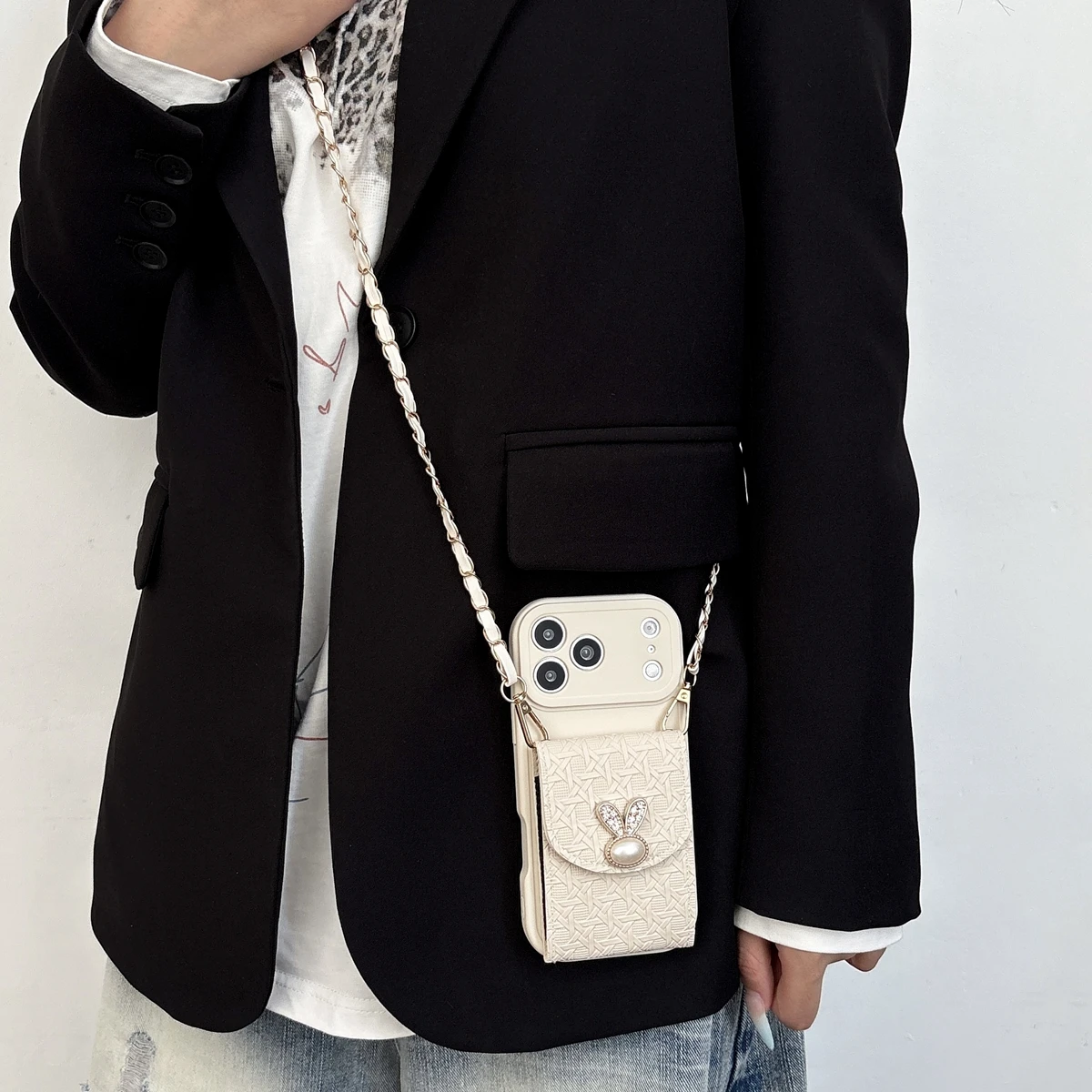 Чехол-кошелек Rabbit Chain Multi Card Wallet для Honor 600 400 300 200 90 600 Lite 400 Smart 100 80 70 60 50 30 20 Pro 10 20i (art.: 3920dbb301d11) - 3920dbb301d11